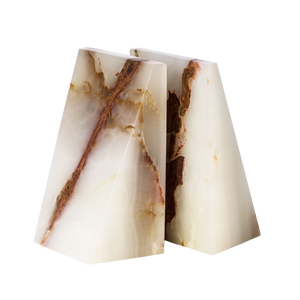 Porte-livres en marbre naturel de style moderne, entièrement sur mesure, best-seller, en onyx et marbre (MROMBE-022) - Product Image 4