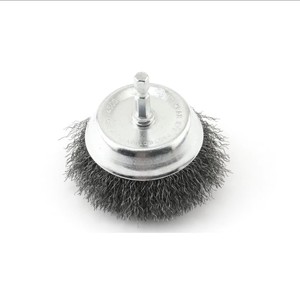 Steel Wire Cup Brush with Shank for Drill Attachment Rust Removal <b>Abrasive</b> Cleaning <b>Tool</b> - Product Image 1