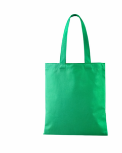 Bolsas de lona de algodón negro de la mejor calidad, con diseño de letras en blanco y asas, estilo tote. - Product Image 4