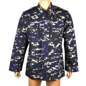 Custom Dark Blue <b>Camouflage</b> Uniform Training Workwear Suit for Men and Women Durable Outdoor Field Apparel Breathable Tactical - Product Image 6