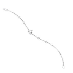 Bracelets chaîne REYES en or blanc 14K 18K sertis de diamants de laboratoire taille triligne 7MM, cadeau d'anniversaire parfait pour elle et lui - Product Image 3