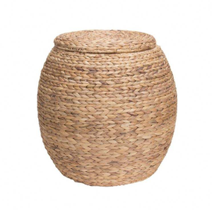 Paniers en jonc de mer avec couvercles, vente en gros économique, paniers en osier de petite taille, paniers à bonbons, grands paniers à linge sale pour salle de bain, paniers en papier de jacinthe d'eau - Product Image 2