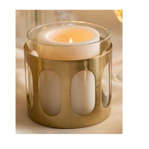 Gold Plated Finishing Metal Votive <b>Holder</b> Classic Style Wedding & Dinner Parties Decoration <b>Tea</b> <b>Light</b> Candle <b>Holder</b> Usage - Product Image 4