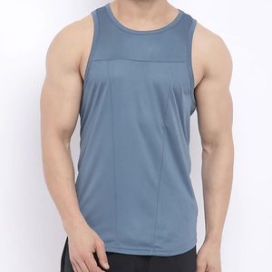 เสื้อกล้ามออกกำลังกายผู้ชาย พิมพ์โลโก้ได้ สีพื้น ระบายอากาศดี เสื้อกล้ามฟิตเนส เสื้อกีฬา - Product Image 3