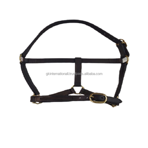 Cabestrillo de cuero de alta calidad, caballo de lujo de canal vacío, con corona anatómica y HARDWARE de oro rosa - Product Image 3