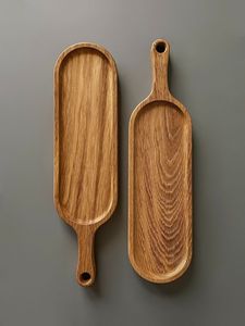 Handmade mango wooden serving <b>tray</b> rectangular for <b>snacks</b> drinks breakfast lunch elegant kitchen dining home decor - Product Image 2