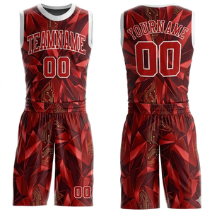 Lightweight <b>Basketball</b> Jersey Uniform Kit Breathable Mesh Fabric Sleeveless Shorts <b>Indoor</b> Outdoor Sports Team Practice Plus Size - Product Image 1