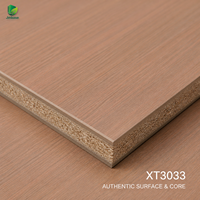Panneau de particules MFC Jinbase XT3033 Rose Sand Teak 18mm E0 1220x2440mm fini première qualité pour armoires de cuisine
