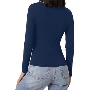 Camiseta informal elegante con estampado gráfico para mujer, top de algodón liso y elegante para mujer, camiseta informal de verano para mujer - Product Image 5