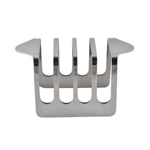 Porte-grilles en acier inoxydable de haute qualité, adaptés à la salle à manger intérieure et extérieure, design moderne multifonctionnel, fabrication artisanale - Product Image 4