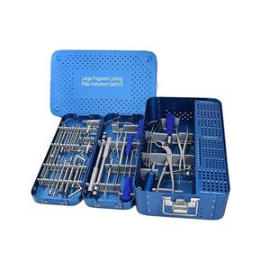 Kit d'instruments chirurgicaux de classe I pour plaques de fixation manuelles orthopédiques en acier inoxydable de haute qualité pour grands fragments, pour la chirurgie générale - Product Image 1