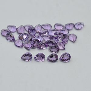 Amatista brasileña Natural de 9x11mm, corte de pera facetada, piedras preciosas sueltas pulidas a granel, amatista Premium, joyería única lista para enviar - Product Image 2