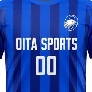 Camiseta de Fútbol Sublimada Azul para Hombre, Uniforme Deportivo de Manga Corta para Equipo de Fútbol, Ropa de Entrenamiento, Ropa Deportiva para Exteriores - Product Image 5