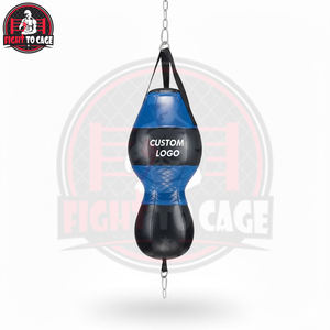 Sac de frappe réglable à double extrémité pour l'entraînement de boxe, balle de réflexe haute vitesse avec cordons élastiques pour le Muay Thai et les entraînements en salle de sport - Product Image 2