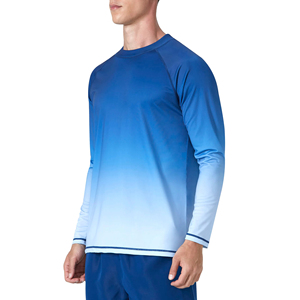 Latest Design Men Rash Guards Breathable Spandex/Polyester Full Sleeve Custom Colors Adult Size OEM Service - Product Image 4