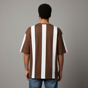 Camiseta de Manga Corta para Hombre, Formal, de Punto, de Alta Calidad, OEM, 100% Algodón, con Ribete en Contraste, Personalizada - Product Image 6