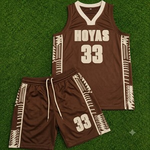 Ensemble de maillots de basket-ball sublimés personnalisés pour hommes, uniforme de basket-ball respirant, maillots de basket-ball réversibles pour équipe, vente en gros - Product Image 5