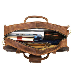 กระเป๋าเดินทางหนังแท้แบบปรับแต่งได้ พร้อมหูหิ้วคู่ งานแฮนด์เมดคุณภาพพรีเมียม พับเก็บได้ และเป็นมิตรกับสิ่งแวดล้อม - Product Image 3