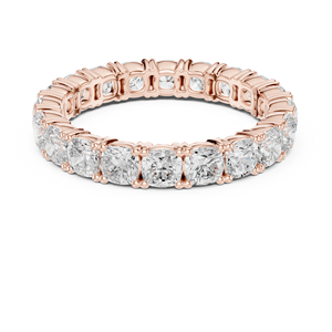 แหวนเพชรทรงคุชชั่น 3 กะรัต เพาะเลี้ยงในห้องปฏิบัติการ ได้รับการรับรองจาก IGI ตัวเรือนทองคำแท้ 14K ดีไซน์หรูหรา สำหรับงานหมั้นและวันครบรอบ - Product Image 5