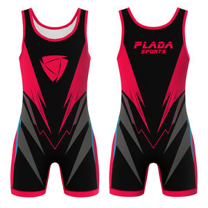 Traje de Lucha Libre Pro Flex Elite 100% Poliéster Antibacterial con Ultra Agarre, Ajuste de Alto Rendimiento, Sublimado, Servicio OEM Frontal - Product Image 4