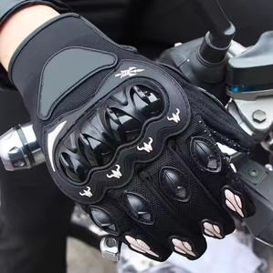 Guantes de Motociclismo de Cuero, Pantalla Táctil, Cierre de Correa, Buena Calidad - Product Image 5