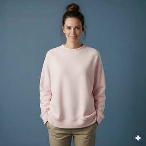 Women Oversized Long Sweatshirt Premium Heavyweight Cotton Relaxed <b>Drop</b> Shoulder Crewneck Casual Autumn Winter Fashion Essential - Product Image 1