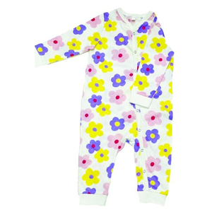Mono de Bebé Niña Estampado de Algodón, Spandex y Poliéster, Diseño Moderno Personalizado de Primera Calidad, Servicio OEM, Superventas - Product Image 1