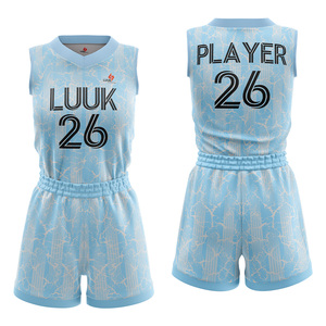 Ensemble d'uniformes de basketball sans manches personnalisés LUUK, sublimés, respirants, 100 % polyester, unisexe adulte, toutes saisons, vêtements d'équipe - Product Image 4