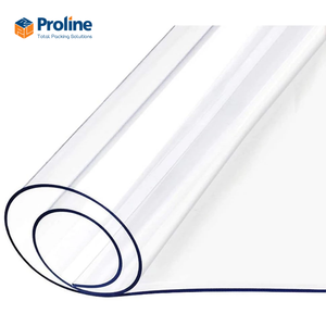 Película elástica de PE de PVC transparente Premium, rollo de envoltura retráctil estirable a mano de 500mm, embalaje adhesivo suave de alta claridad de bajo costo - Product Image 3