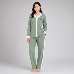 Ensemble de pyjama pour femmes, coton doux, respirant, confortable, vêtements de nuit, vêtements de détente, prix bas, fabricant en gros, ensemble de pyjama pour femmes - Product Image 1