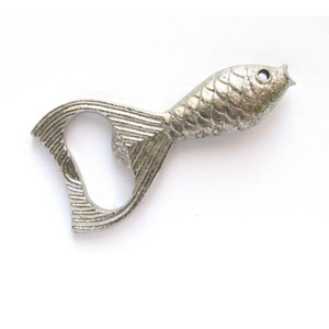 Décapsuleur de bouteille de bière en métal en forme de poisson avec logo personnalisé, en aluminium argenté, en forme d'animal, pour cadeaux promotionnels - Product Image 2