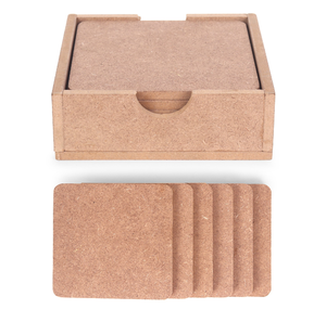 Sous-verres et tapis en MDF pour sublimation, supports vierges en bois MDF, nouveaux sous-verres de table personnalisables pour artisanat - Product Image 6