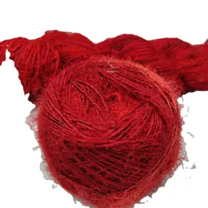 Beautiful sustainable Recycled handspun Sari silk yarn in 196 Colors for Knitting, crochet, weaving, macrame, art and craft