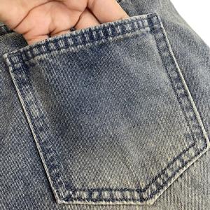Jeans en denim délavé SableX à jambes larges de 25 cm pour hommes et femmes - Product Image 6