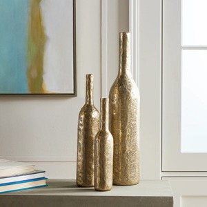Vase de table en bronze, vase décoratif moderne en métal pour la décoration intérieure, finition artistique pour la décoration de la maison - Product Image 4
