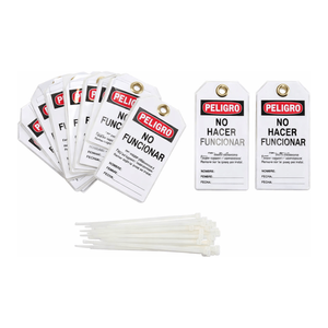 Brady Peligro No Hacer Funcionar Flexible Safety Tag pour la verrouillage des équipements - Product Image 3