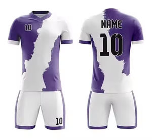 Conjunto de Uniforme de Fútbol Personalizado por Sublimación para Hombre, Camisetas de Fútbol 100% Poliéster de Secado Rápido y Personalizables - Product Image 2