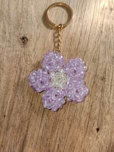 Colorful Classic Embroidery Beaded Eco-Friendly Handmade <b>Keychain</b> Fashion Purse Charm - Product Image 2