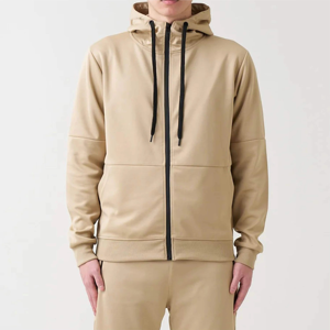 Ensemble de survêtement thermique grande taille pour homme - Sweat à capuche zippé personnalisé en polaire technique 3 panneaux respirant en polyester imprimé pour homme - Product Image 3