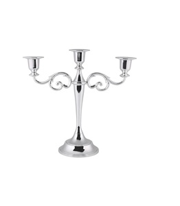 Stylish Metal <b>Candelabra</b> For Table Centerpiece Wedding Decor And Modern Home Candle Holder Arrangement - Product Image 2