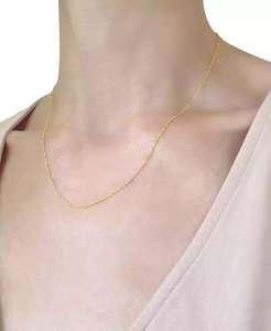 Collar de cadena de 18 "Singapur (7/8mm) en oro 14k | Macy's - Product Image 2