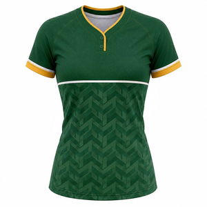 Maillot de baseball et de softball brodé avec logo pour femme adulte, en polyester respirant de qualité supérieure, personnalisable avec numéro et nom d'équipe, vente en gros OEM - Product Image 4