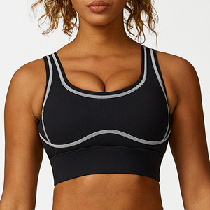 Soutien-gorge de sport pour femme, grande quantité, vente chaude, confortable, prix abordable, respirant, sans couture, simple, maintien élevé, séchage rapide - Product Image 2