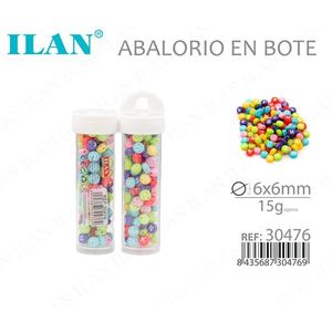 Perles de lettres colorées Ilan Abalorio en boîte 6x6mm 15g pour loisirs créatifs - Product Image 3