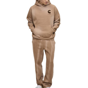 <b>Men</b> Acid Wash Tracksuits Stylish Washed Design Tracksuit Set With <b>Pullover</b> And Matching Trouser Fitness Training Wear - Product Image 1