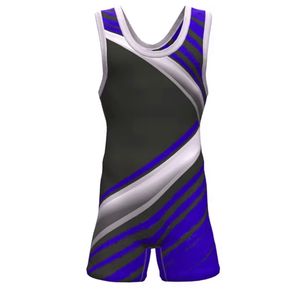 Combinaison de lutte unisexe en Spandex/Polyester extensible de haute qualité, séchage rapide, sublimation économique, pour entraînement en salle de sport, coupe ajustée - Product Image 4