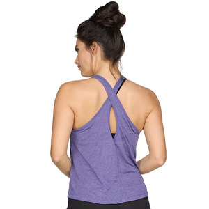 Débardeur court personnalisé à dos nageur et col rond pour femme, idéal pour la gym et la course à pied - Product Image 2