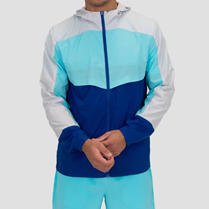 Conjunto de Chaqueta Cortavientos de Nailon de Tres Tonos Personalizado, Traje Deportivo con Bloques de Color para Verano y Otoño, Camiseta de Manga Corta y Pantalones Cortos, OEM ODM - Product Image 5