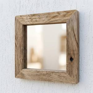 Handmade Rustic Reclaimed <b>Chestnut</b> Wood Mirror - Product Image 4