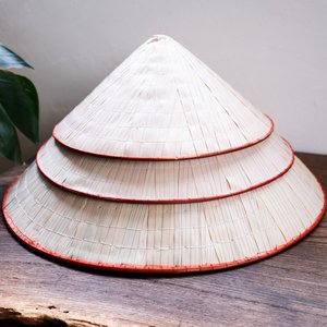 Chapeau feuille Vietnam naturel traditionnel non la chapeaux beau produit fait à la main taille personnalisée - Product Image 6
